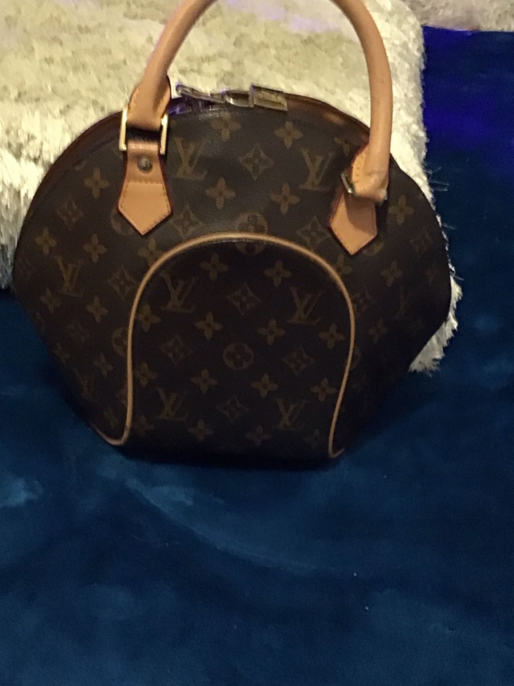 Louis Vuitton Monogram Dome Satchel in Brown with Natural Trim